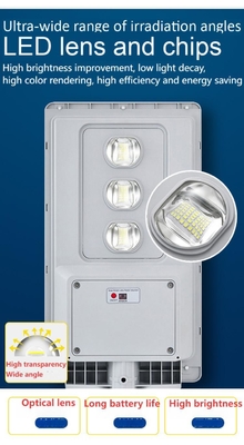 NEW ABS 30W Polysilicon Integrated Solar Panel LED Street Light Waterproof IP65
