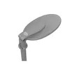 Outdoor High Mast Pole Lamp Silver Grey Aluminum 120W LED Street Lights for Public Park