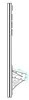 Government Project 8m 9m Complete Set 100W Solar Induction Street Lamp