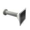 Square Gate Post Lighting Pillar 5W Solar LED Garden Light with Pole