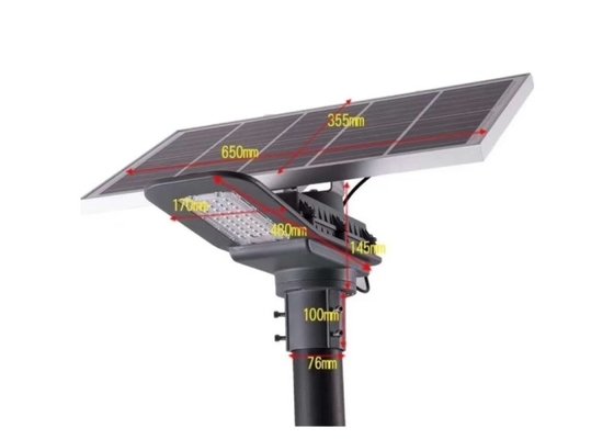Outdoor High Lumens Solar Powered LED Street Light Remote Control