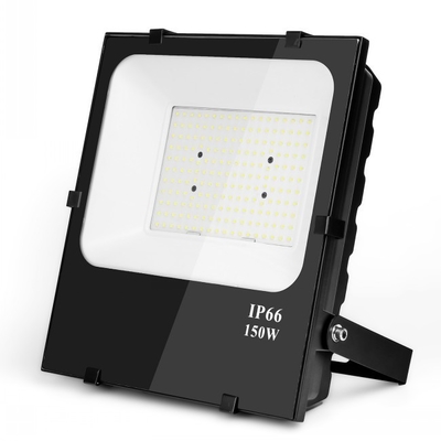 professional LED Flood Light Shell Aluminum Tempered Glass Housing 3250g