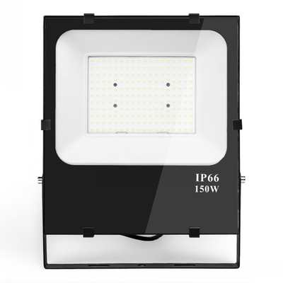 professional LED Flood Light Shell Aluminum Tempered Glass Housing 3250g