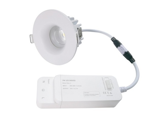 COB Waterproof Recessed Led Downlight AC 200-240V Face Cover Changable Warm White
