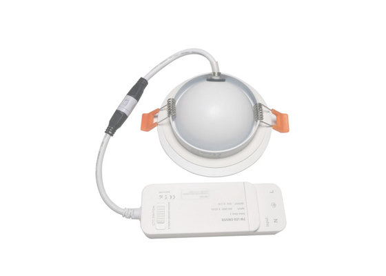 Aluminum Lamp Body Recessed Adjustable Led Downlights 7W CCT Taiji CSP COB Technology