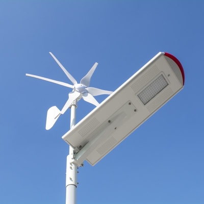 Aluminum Material All In One Solar Led Street Light Wind Hybrid System 80 Watt