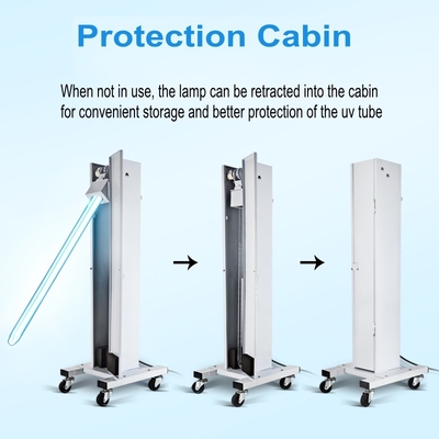 Portable Germicidal Lamp UV Disinfection Light 150w Touch / Remote Control For Hospital