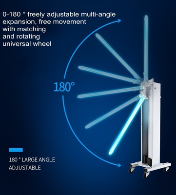 Portable Germicidal Lamp UV Disinfection Light 150w Touch / Remote Control For Hospital