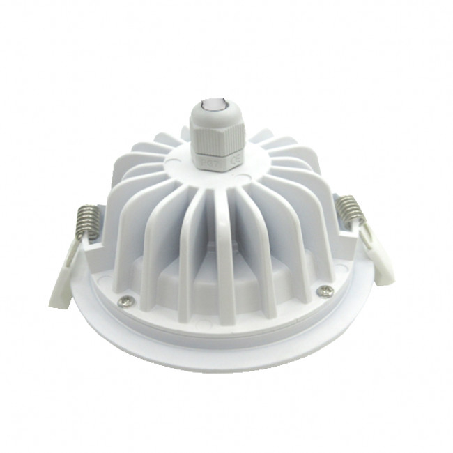 COB 9W Smart Dimmable LED Ceiling Down Light Bridgelux CSP Mixed Color Water Proof